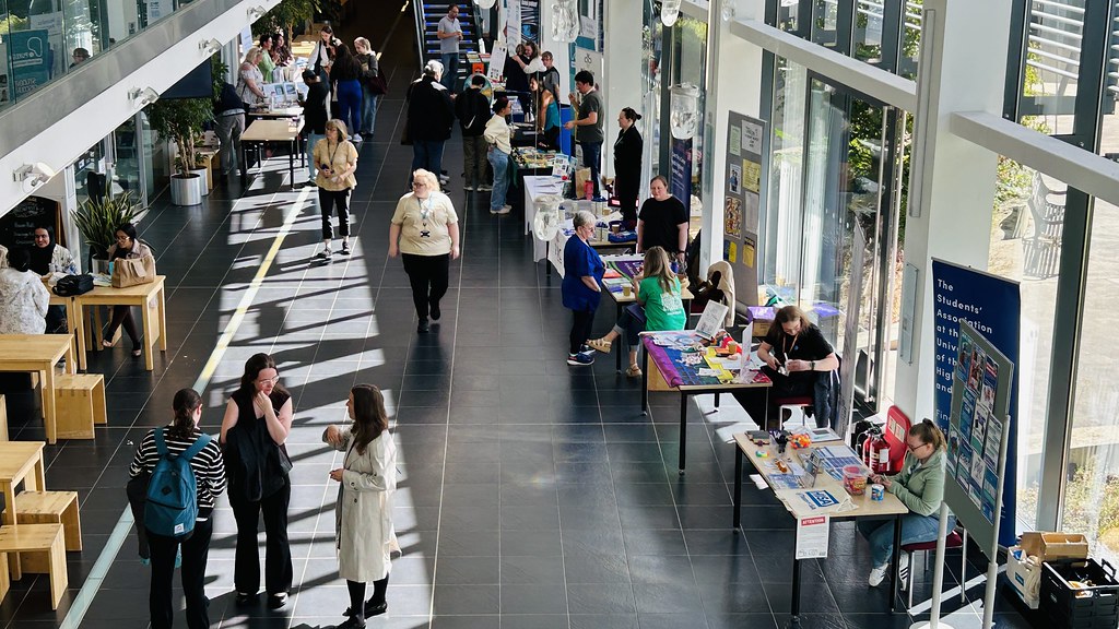 Students at a Welcome Week event